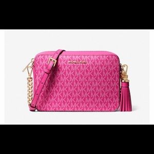 Michael Kors Jet Set Medium Logo Camera Bag